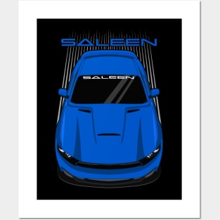 Ford Mustang Saleen S302 - 2015-2017 - Blue Posters and Art